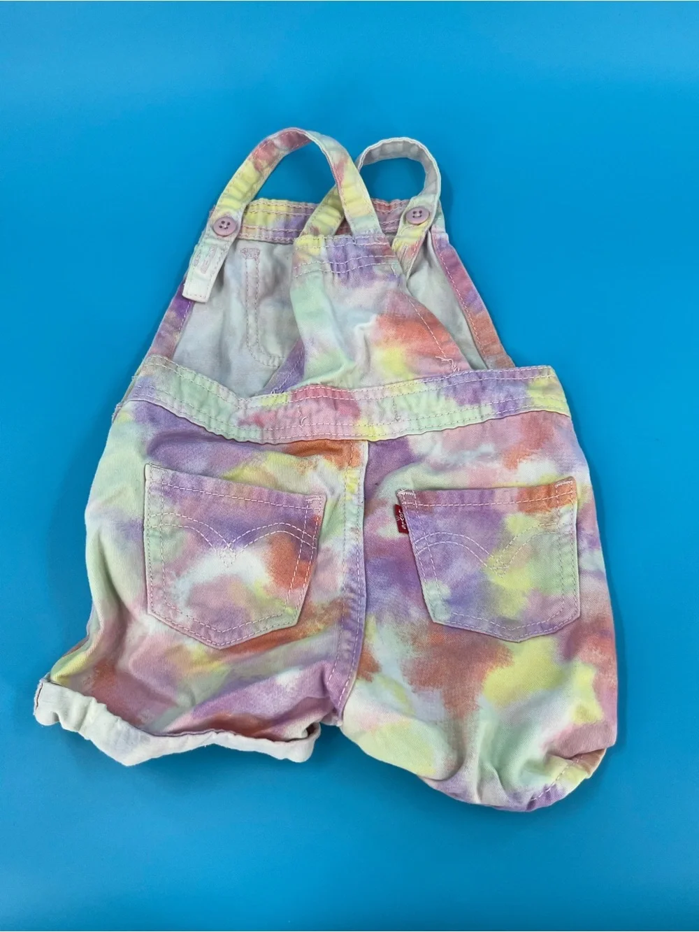 ☀️Levi's Pastel Tie-Dye Overalls - Pink, Purple, Yellow
